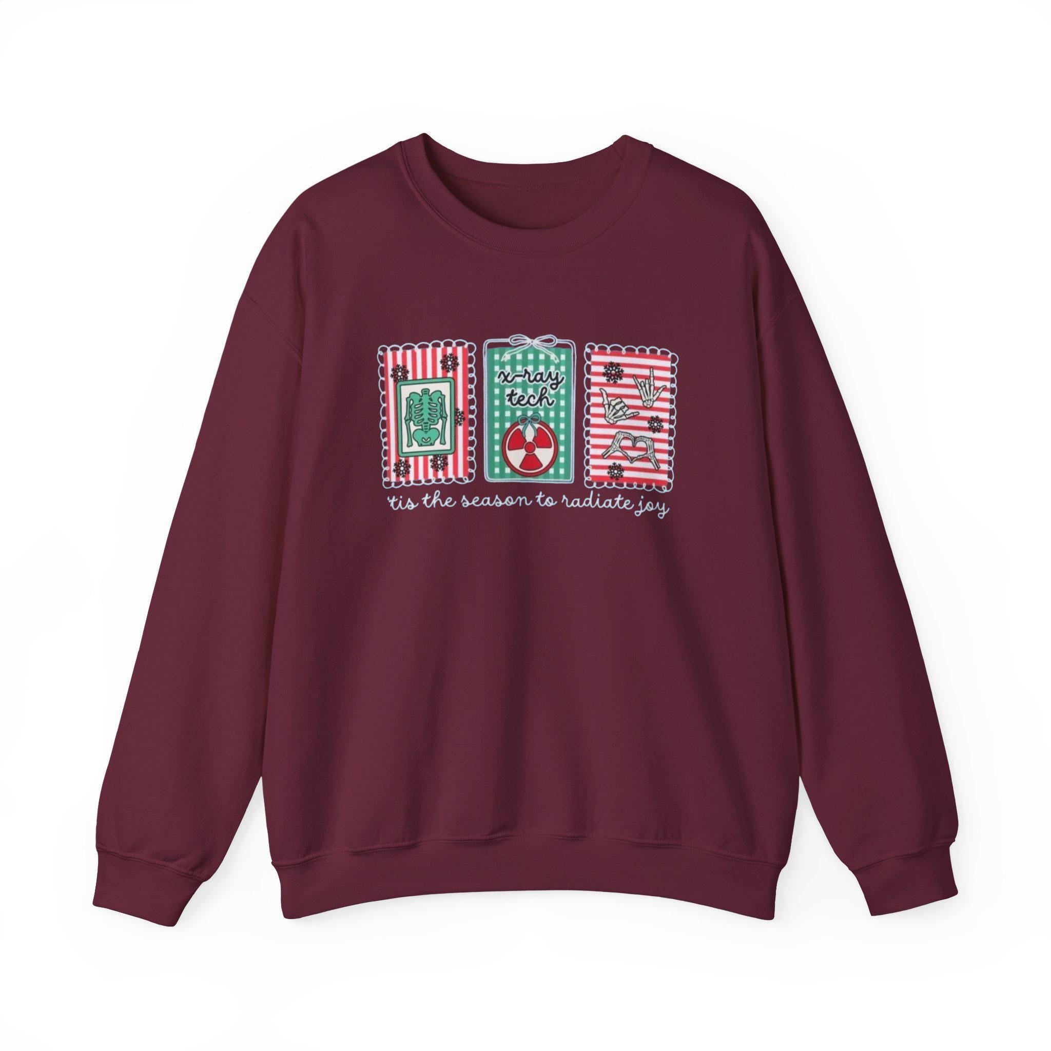 X-Ray Tech Christmas Sweatshirt – Radiology Holiday Crewneck, Funny Medical Xmas Gift, Radiologic Tech Apparel