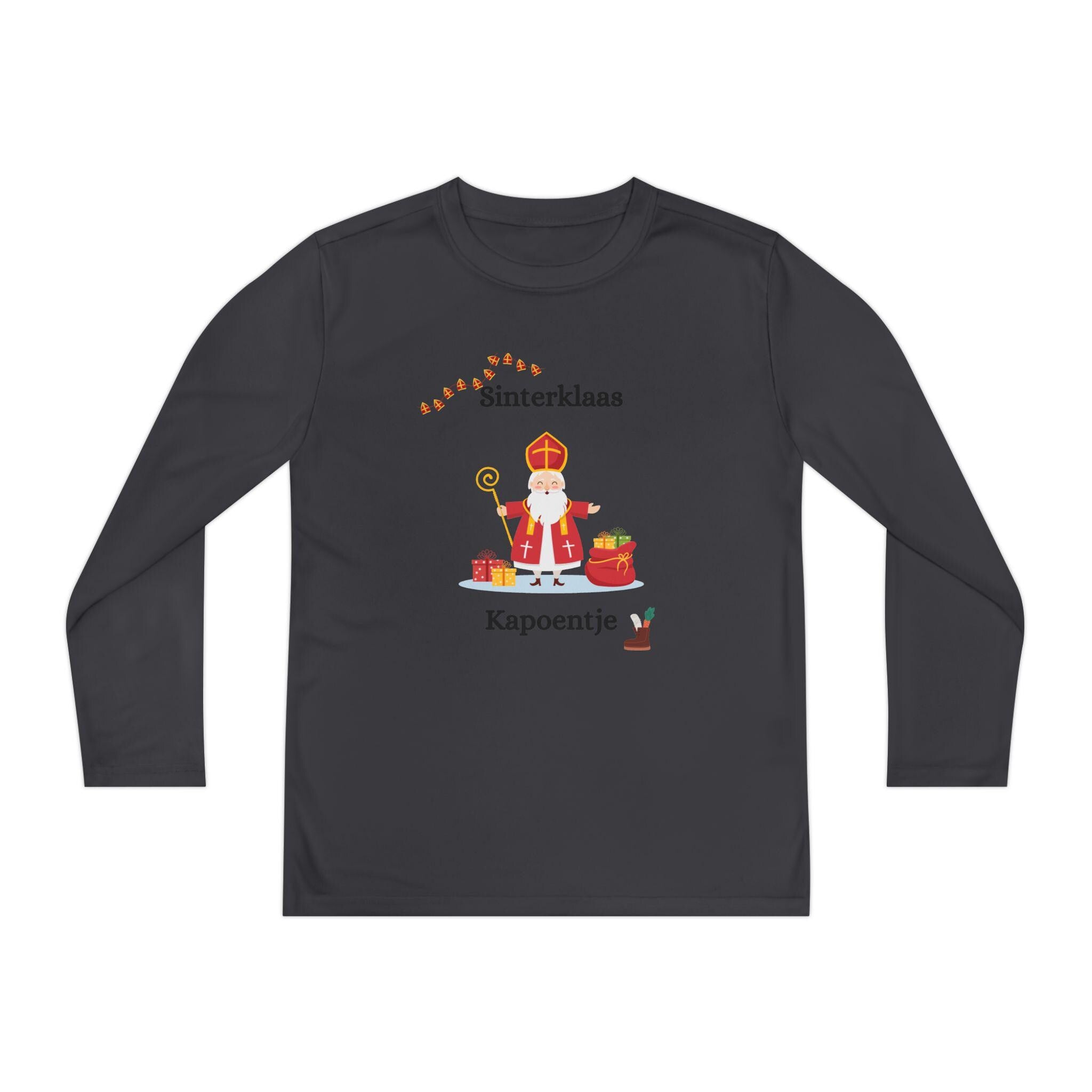 Youth Sinterklaas Long Sleeve Shirt • Dutch Holiday Kids Tee • Saint Nicholas Christmas Top
