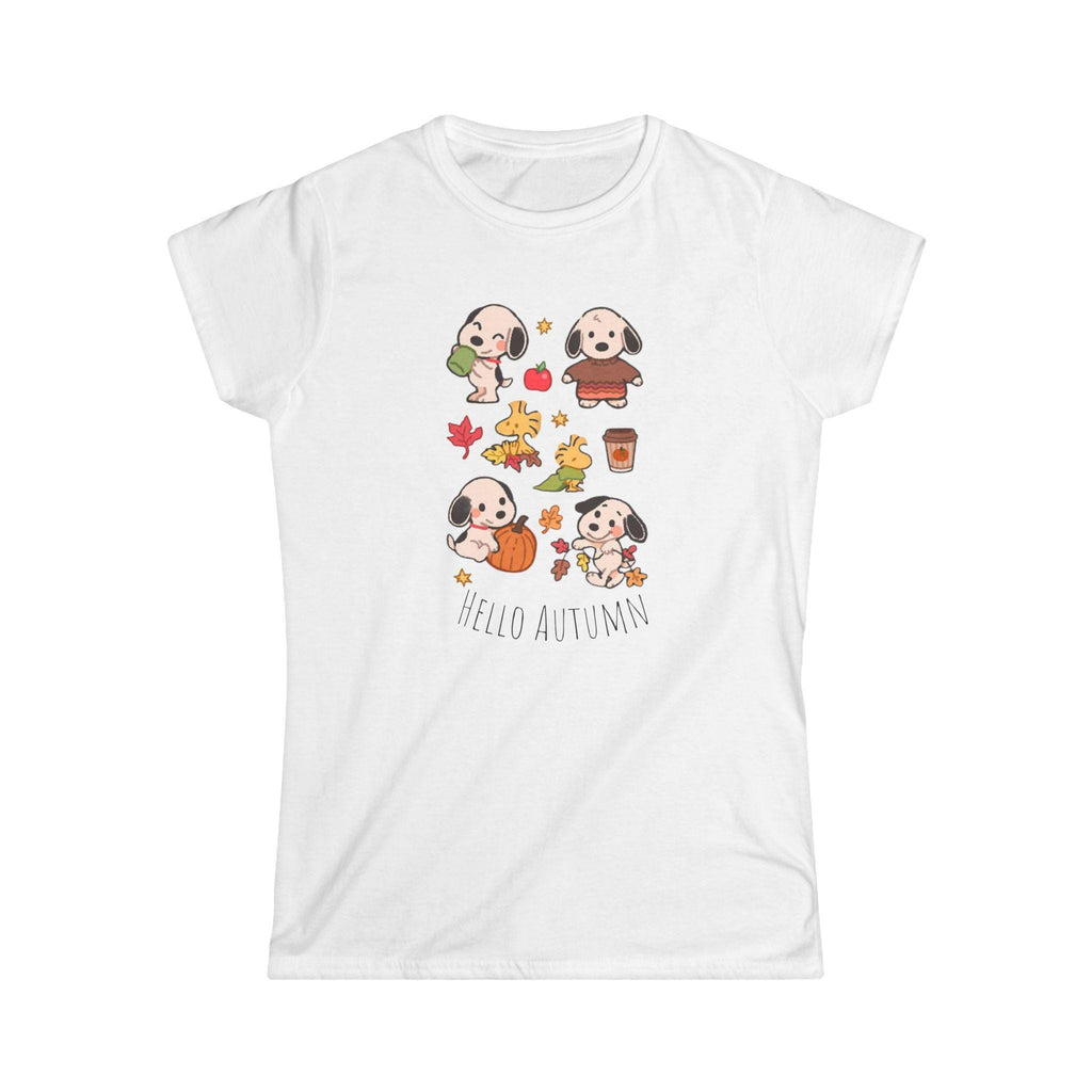 Hello Autumn Shirt, Fall Women’s Tee, Cute Pumpkin Fall Shirt, Cozy Autumn Vibes, Gezellig Shirt, Seasonal Graphic Tee, Gift for Her