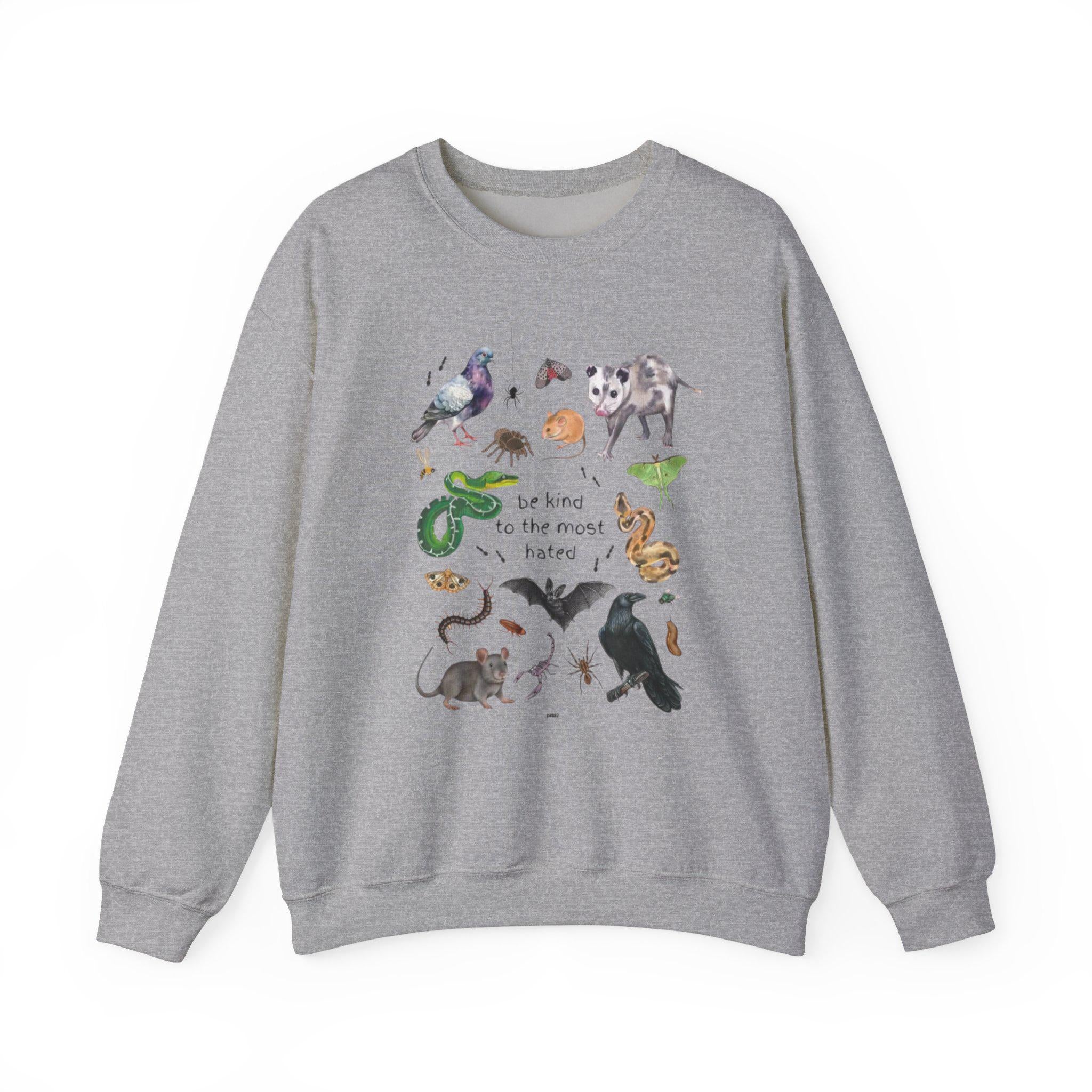 Be Kind To Most Hated Animals Crewneck Sweatshirt - Nature Inspired