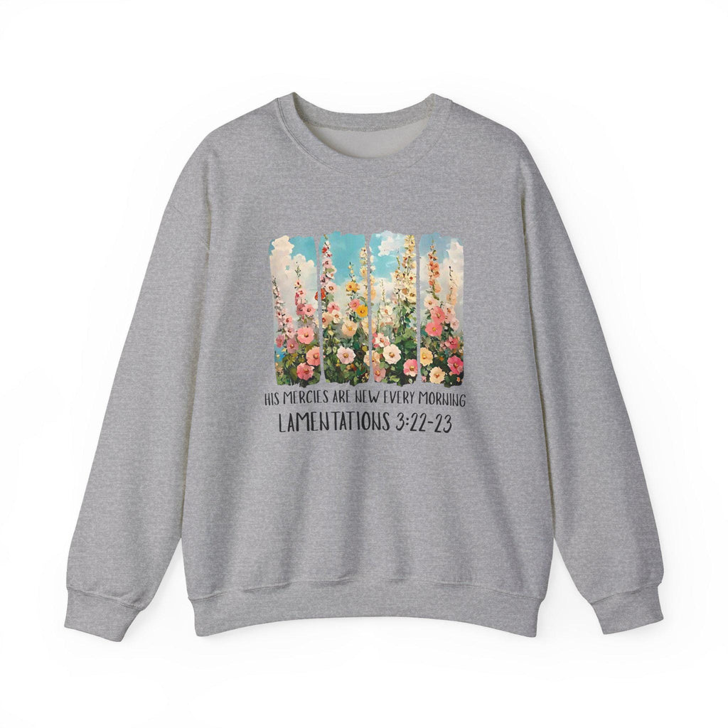 Floral Bible Verse Sweatshirt, Inspirational Christian Crewneck