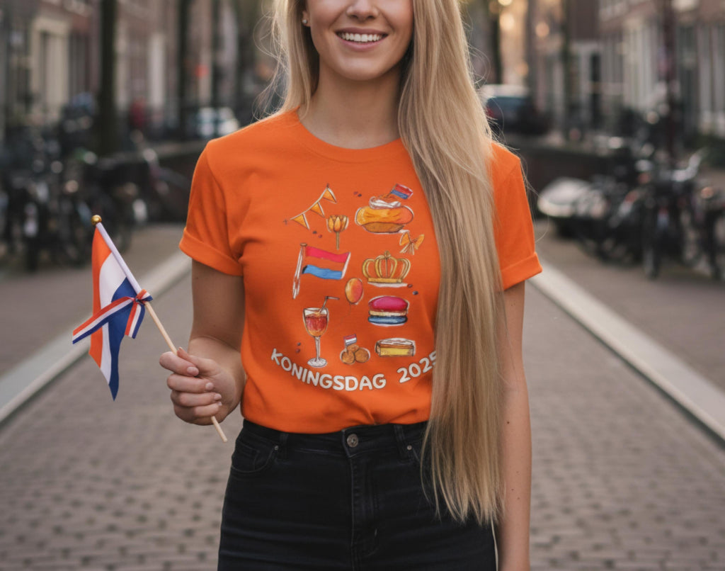 Koningsdag 2025 T Shirt | Dutch Kings Day Shirt | Netherlands Orange Tee | Holland Celebration Shirt | Dutch Pride Gift