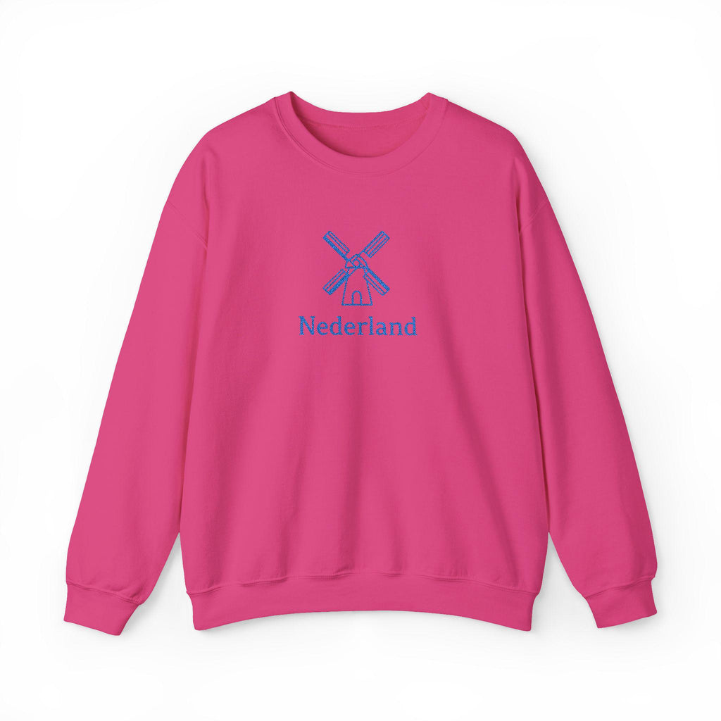 Embroidered Nederland Sweatshirt | Dutch Pride Crewneck | Holland Embroidery Jumper | Netherlands Heritage Gift | Dutch Flag Sweater