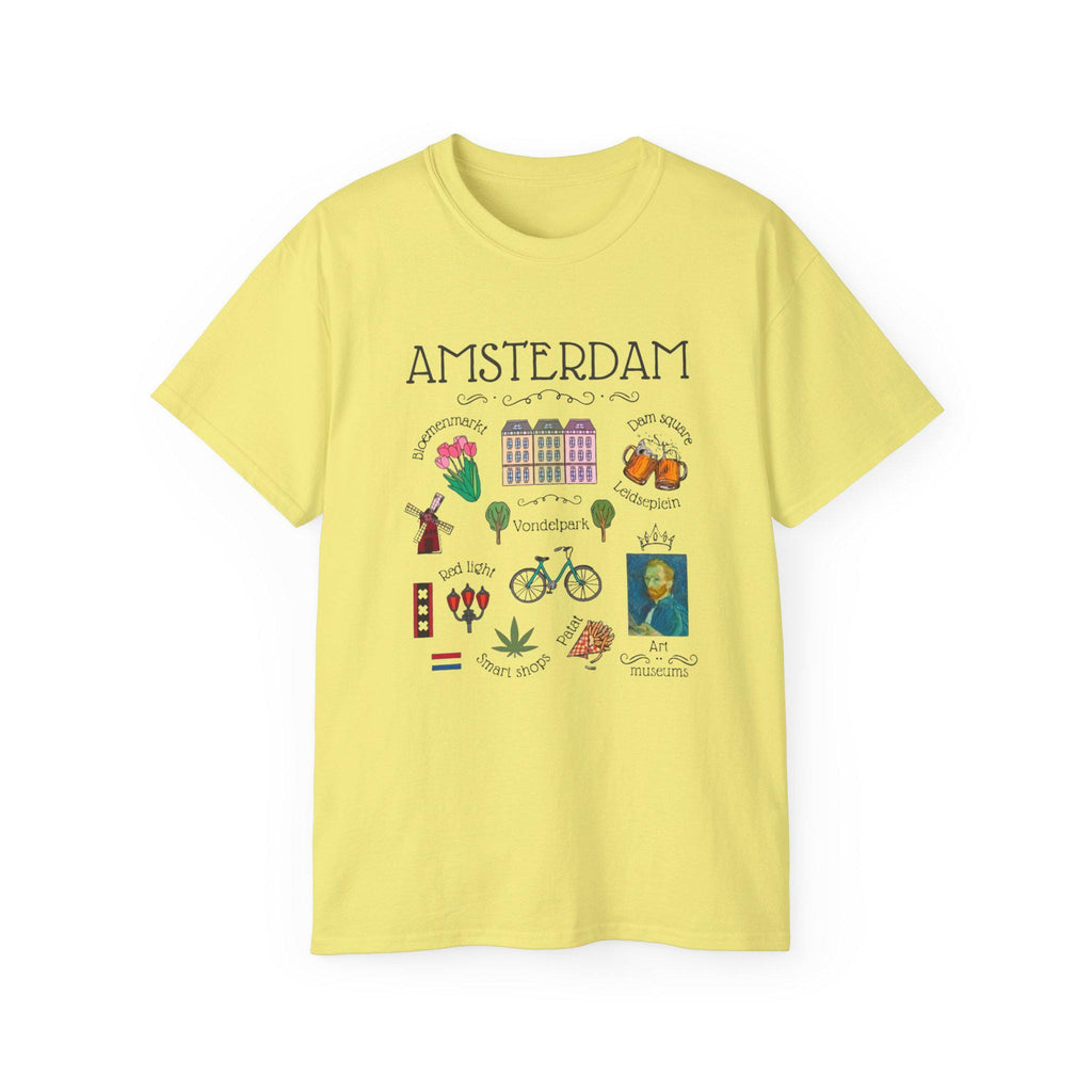 Amsterdam Shirt | Netherlands Travel Tee | Minimalist Dutch Graphic T-Shirt | Europe Vacation Shirt | Holland Souvenir Gift