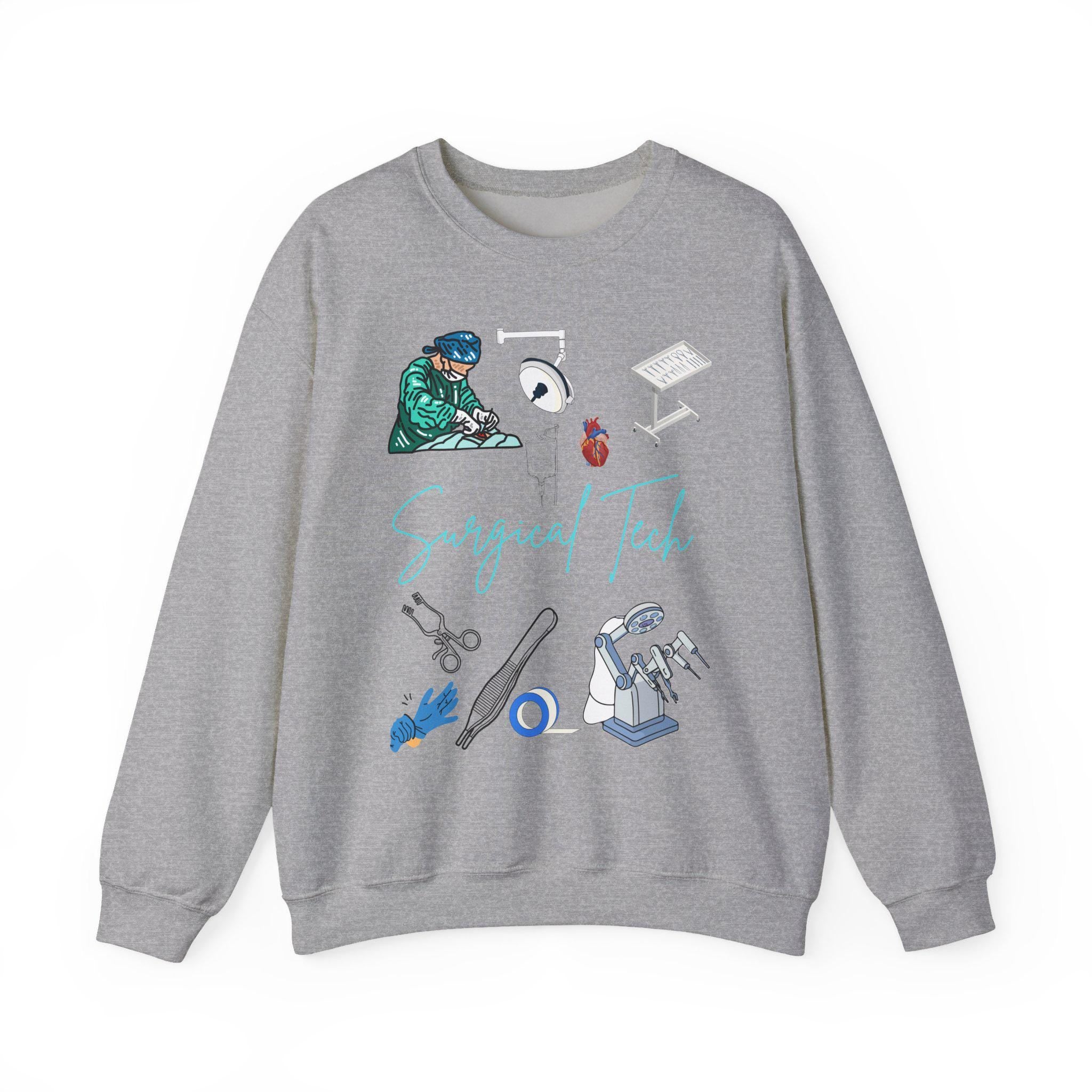 Surgical Tech Crewneck Sweatshirt | Scrub Life Sweater | Cute Medical Apparel for OR & Healthcare Workers