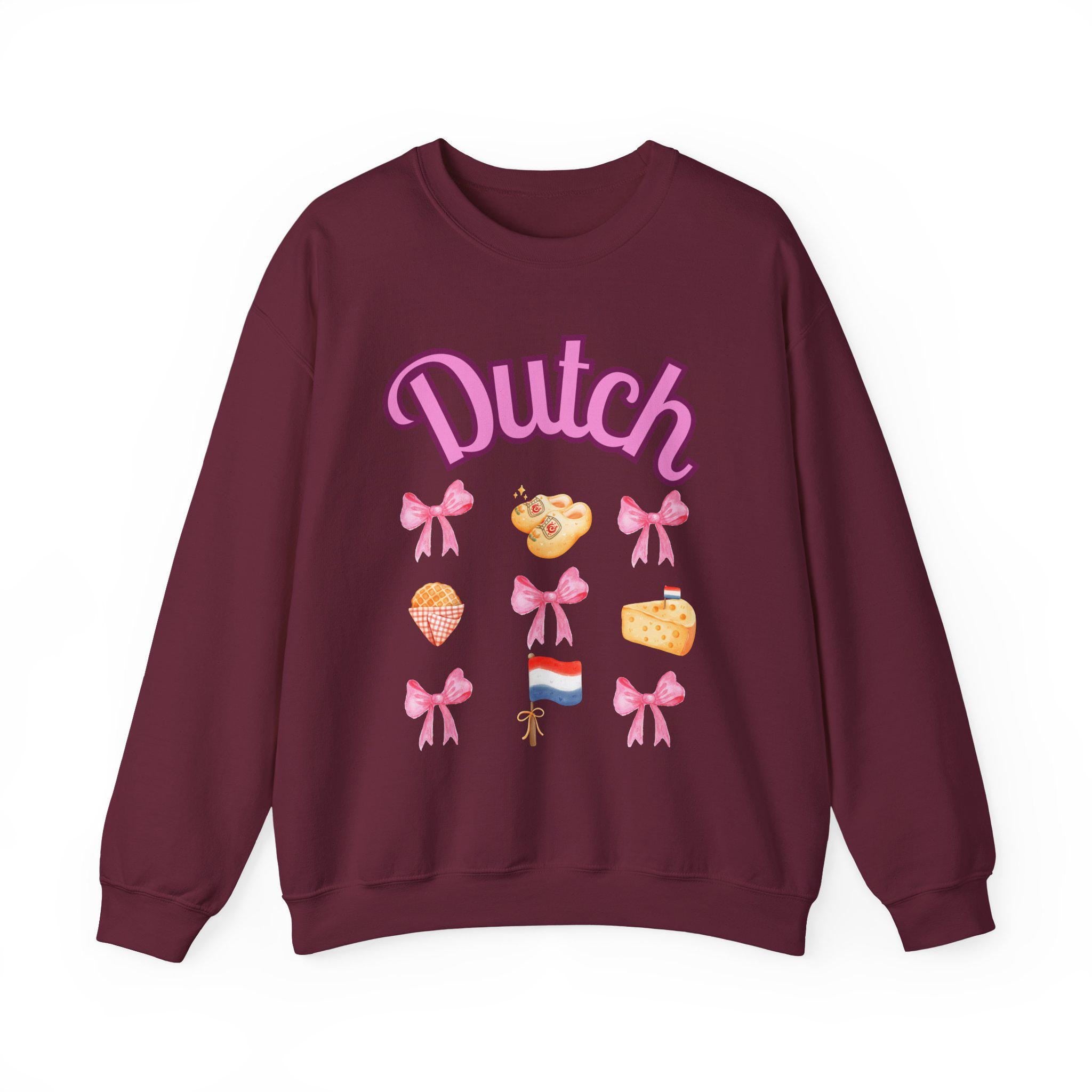 Dutch Barbie Sweatshirt, Pink Netherlands Pullover, Holland Graphic Sweater, Cute Dutch Girl Crewneck, Amsterdam Barbie Aesthetic Top