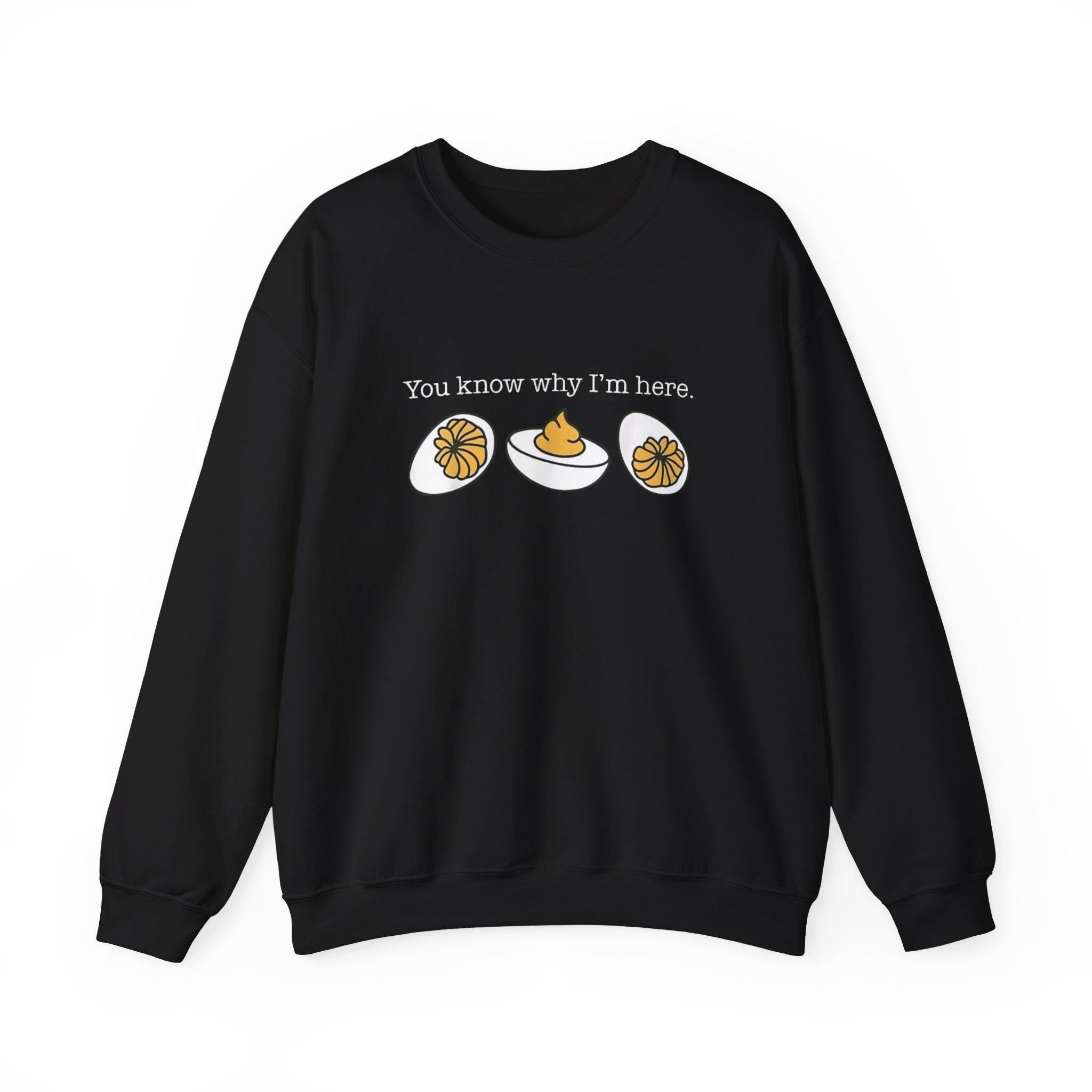 Deviled Eggs Christmas Sweatshirt • Funny Holiday Crewneck • Ugly Christmas Sweater • Foodie Xmas Gift • Cozy Festive Sweater
