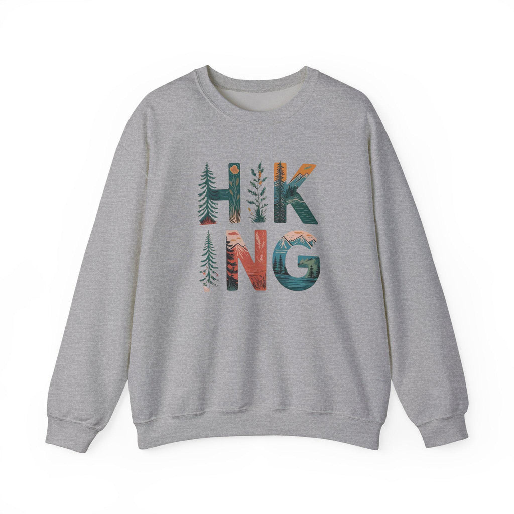 Hiking Girl Sweatshirt: Mountain Adventure, Nature Lover Crewneck