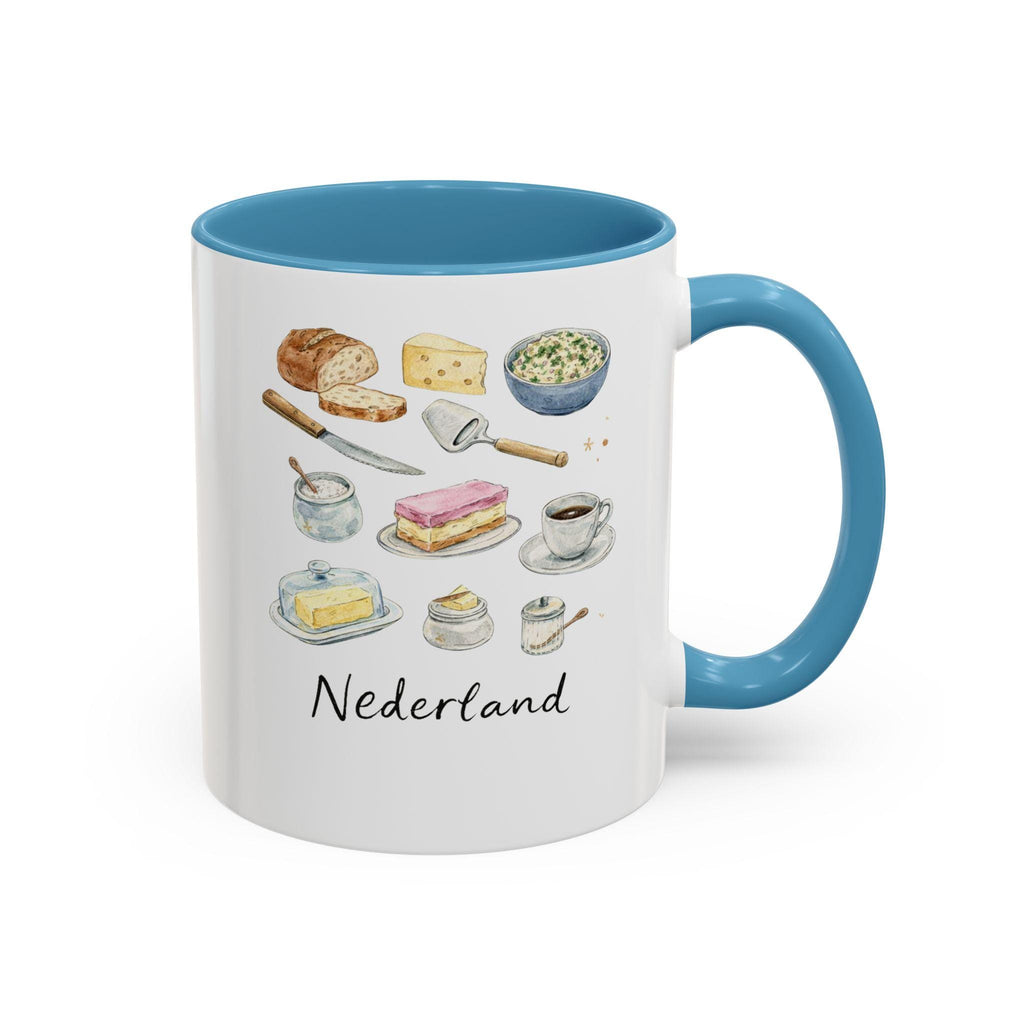 Nederland Mug | Dutch Comfort Food Watercolor Mug | Cozy European Kitchen Art Cup | Netherlands Gift | Gezellig Coffee Mug