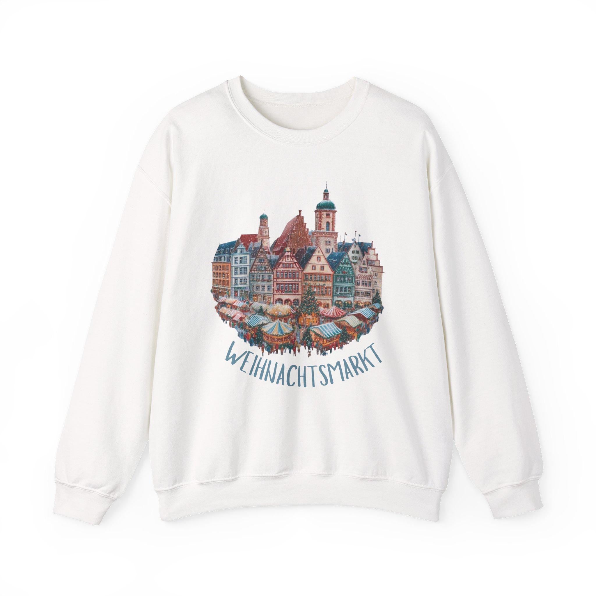German Christmas Market Sweatshirt • St. Nicholas Holiday Jumper • European Christmas Sweater • Christkindlmarkt Cozy Pullover