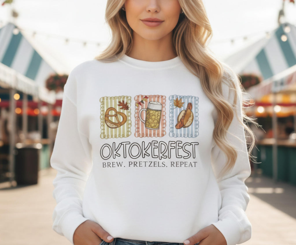 Oktoberfest Sweatshirt Women, Cute Beer Girl Crewneck, Bavarian Festival Jumper, Fall Beer Party Sweater, Cozy Oktoberfest Gift