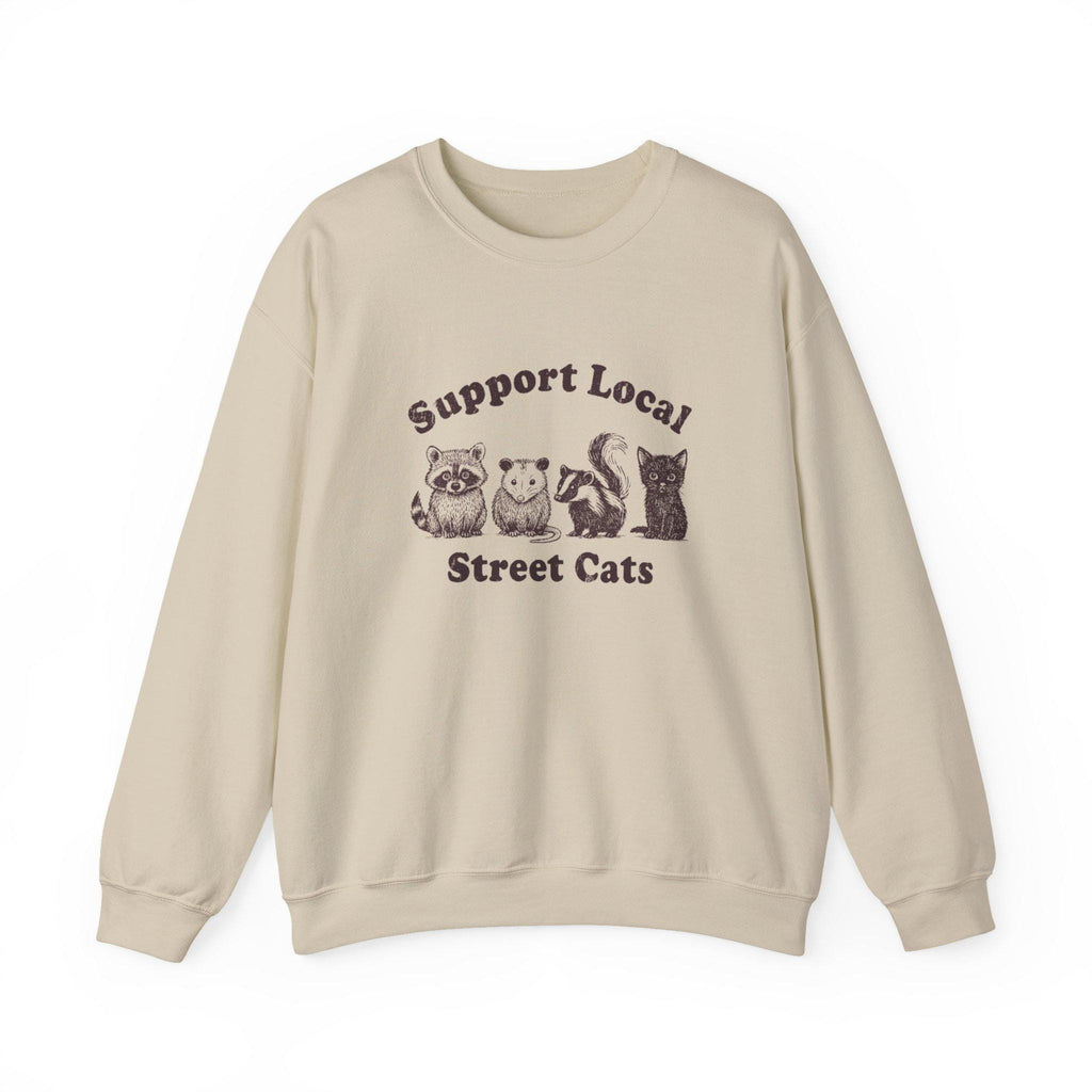 Funny Cat Lover Sweatshirt • Support Local Cats Crewneck • Adopt Don’t Shop Shirt • Cute Rescue Cat Sweatshirt Gift