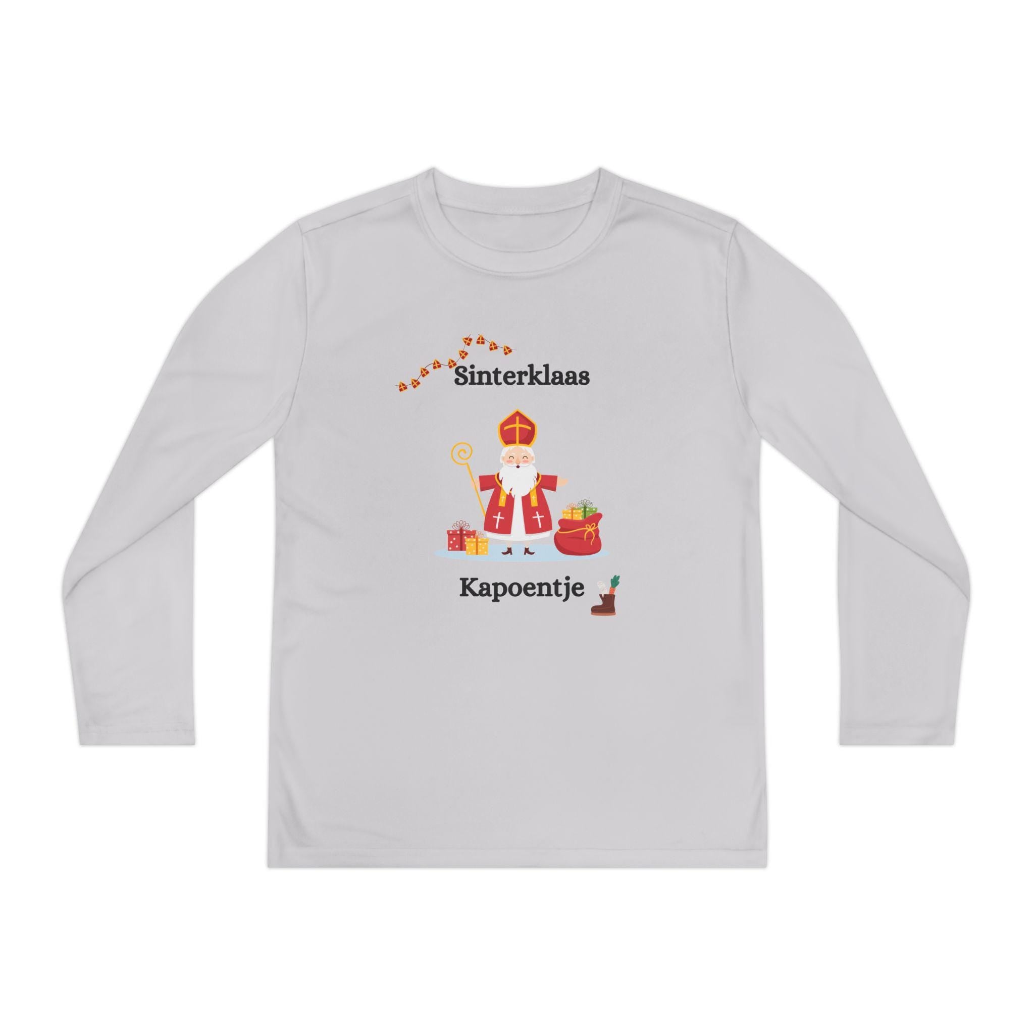 Youth Sinterklaas Long Sleeve Shirt • Dutch Holiday Kids Tee • Saint Nicholas Christmas Top