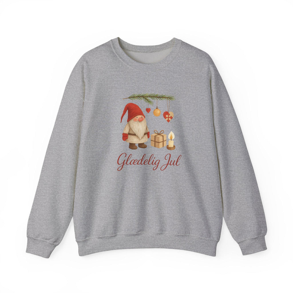 Scandinavian Gnome Christmas Sweatshirt, Danish Holiday Jumper, Cozy Nordic Winter Sweater, Hygge Xmas Crewneck, Cute Christmas Gift