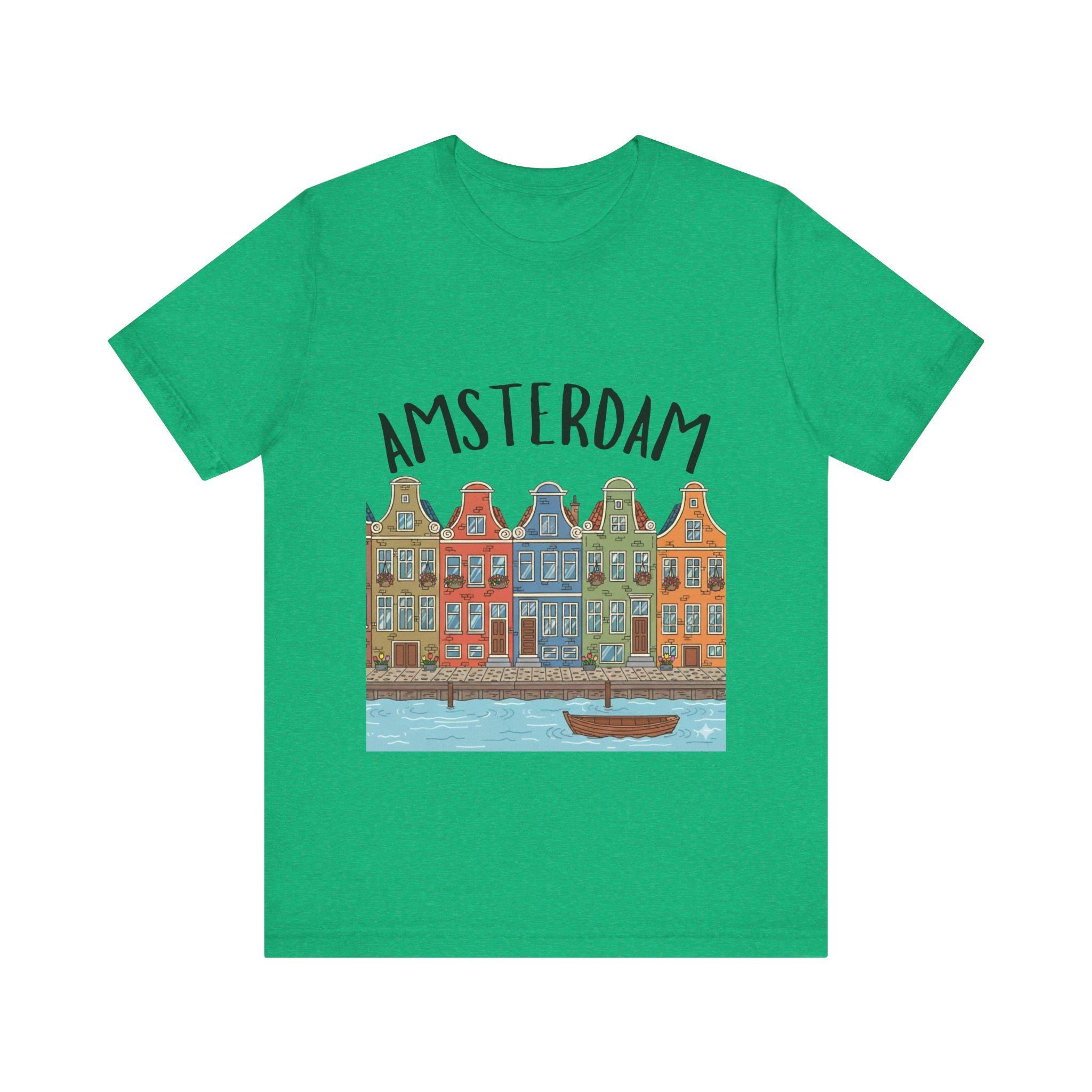 Amsterdam Canal Houses Shirt • Dutch Travel Tee • Netherlands Graphic Tee • Cute Amsterdam T-Shirt • Holland Travel Gift