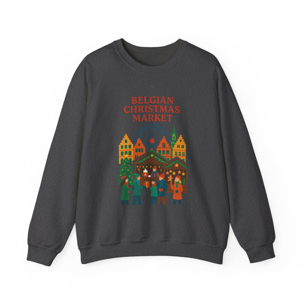 Belgian Christmas Market Sweatshirt, Sinterklaas Holiday Crewneck, European Winter Market Pullover, Cozy Belgian Gift, Christmas Village