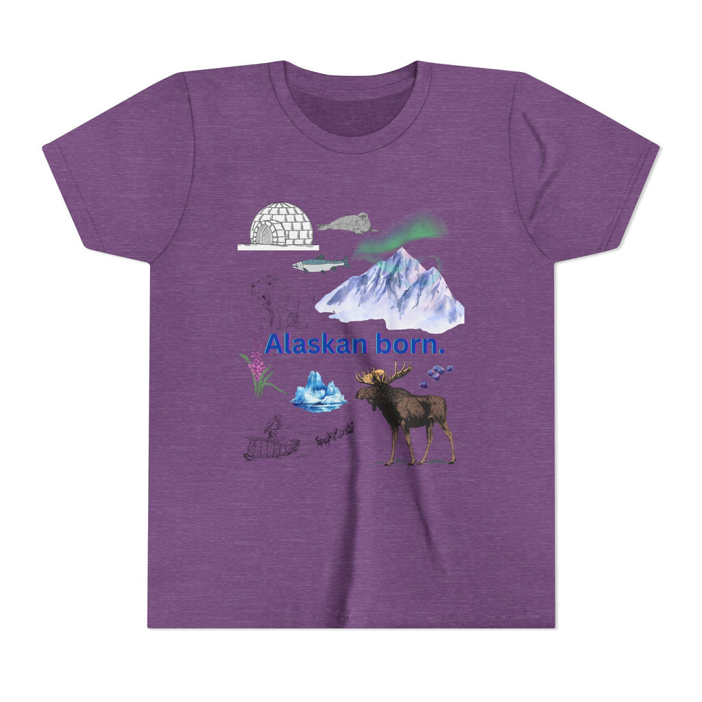 Alaskan Adventure Kids Tee – Alaska Nature Shirt, Outdoor Youth T-Shirt, Wilderness Explorer Gift, Hiking Adventure Kids Clothing