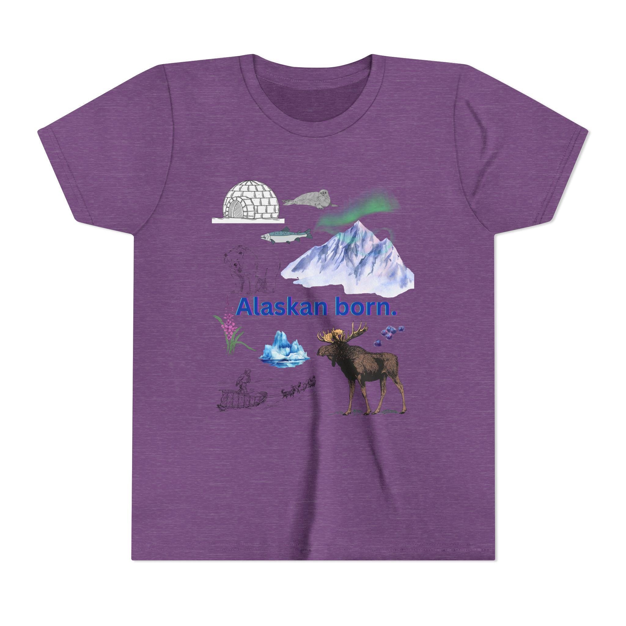 Alaskan Adventure Kids Tee – Alaska Nature Shirt, Outdoor Youth T-Shirt, Wilderness Explorer Gift, Hiking Adventure Kids Clothing