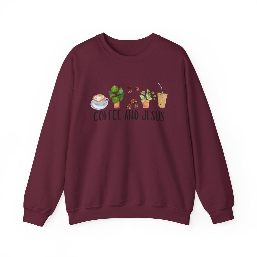 Coffee and Jesus Sweatshirt: Cozy Christian Crewneck