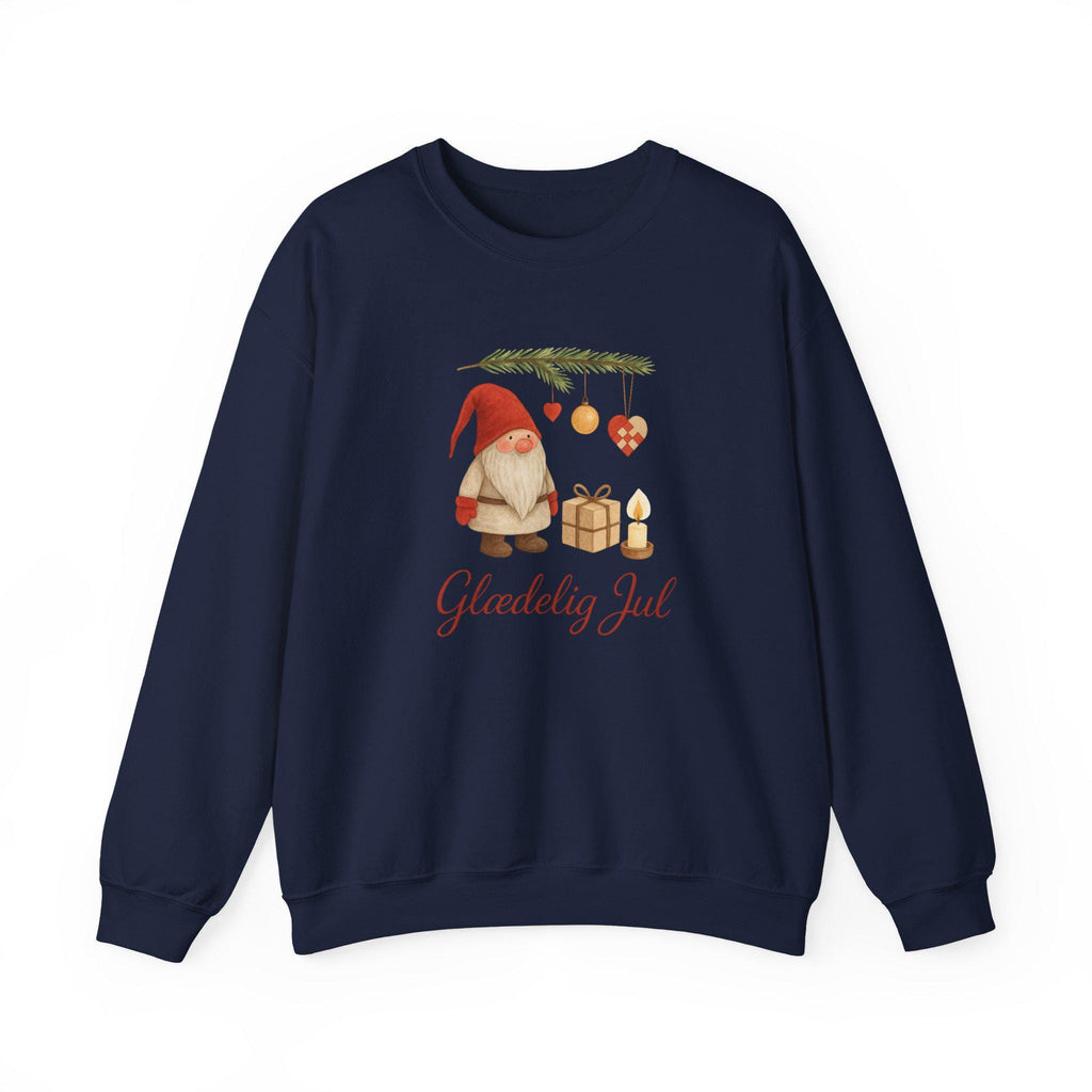 Scandinavian Gnome Christmas Sweatshirt, Danish Holiday Jumper, Cozy Nordic Winter Sweater, Hygge Xmas Crewneck, Cute Christmas Gift
