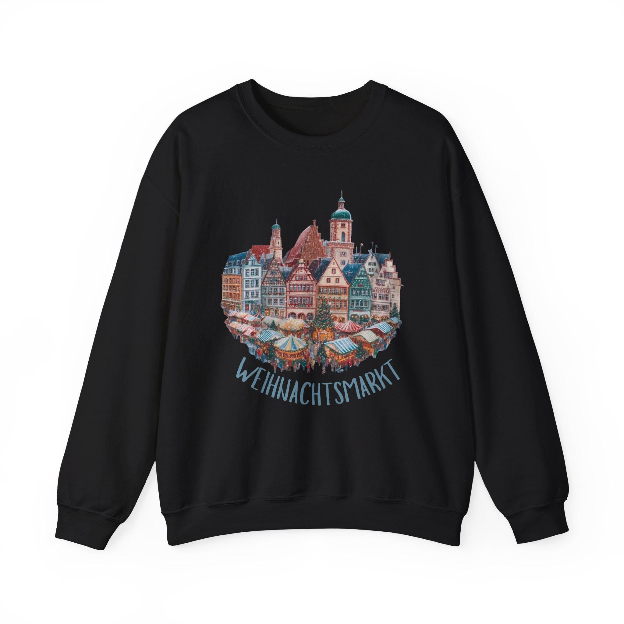 German Christmas Market Sweatshirt • St. Nicholas Holiday Jumper • European Christmas Sweater • Christkindlmarkt Cozy Pullover