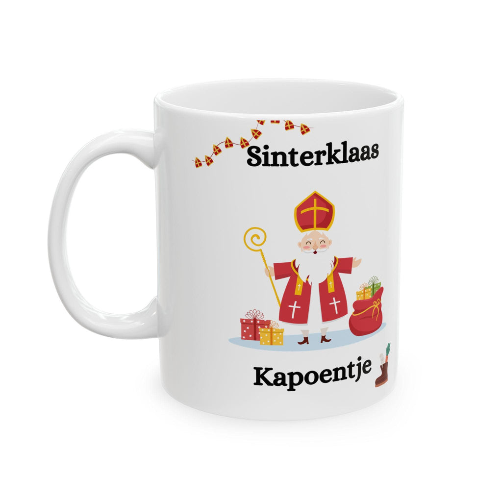 Sinterklaas Ceramic Coffee Mug • Dutch Holiday Tradition Gift • Pakjesavond Mug • Saint Nicholas Netherlands Cup