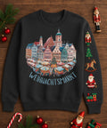 German Christmas Market Sweatshirt • St. Nicholas Holiday Jumper • European Christmas Sweater • Christkindlmarkt Cozy Pullover