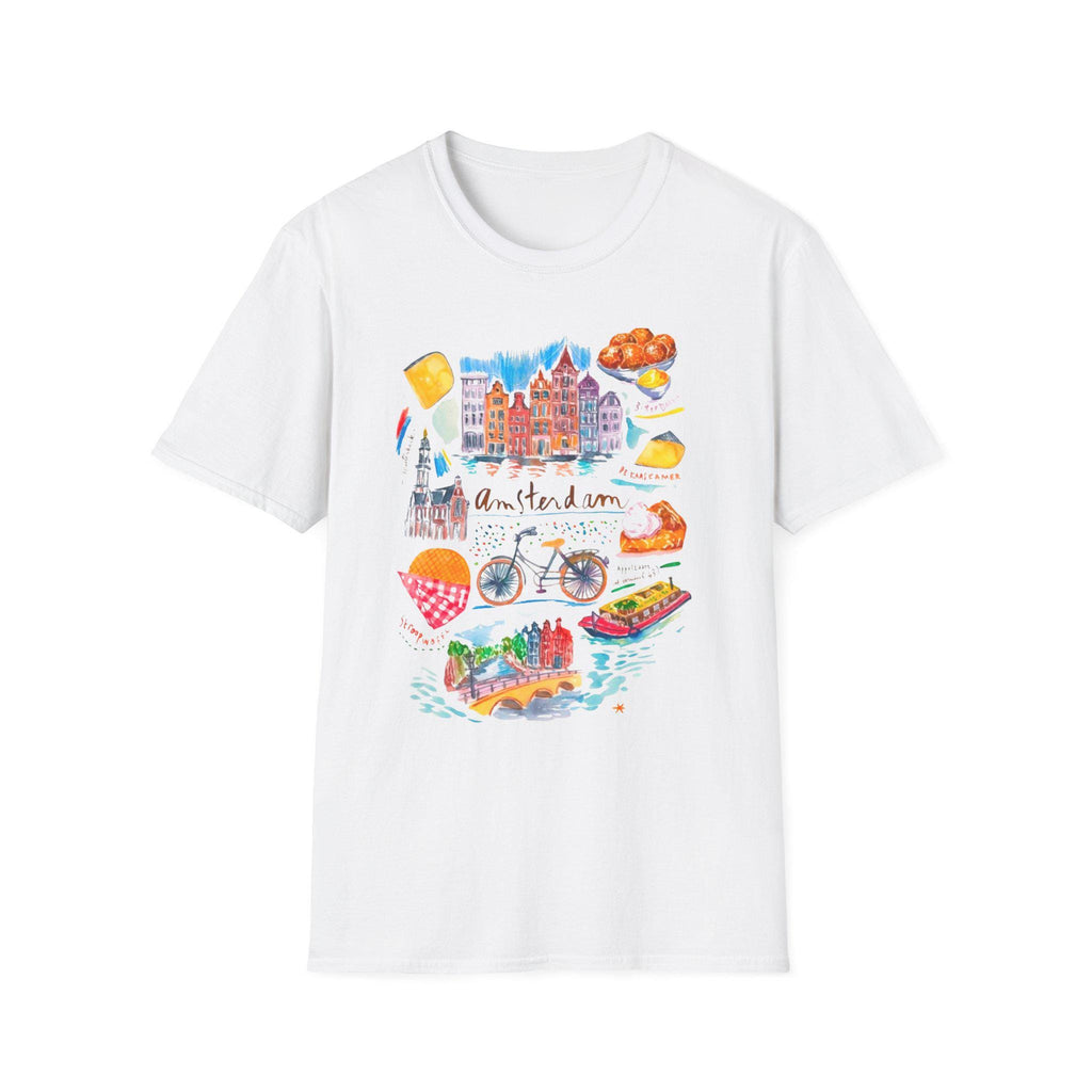 Netherlands Travel Shirt | Amsterdam Aesthetic Tee | Dutch Culture Graphic T-Shirt | Europe Vacation Souvenir | Cute Holland Art Shirt