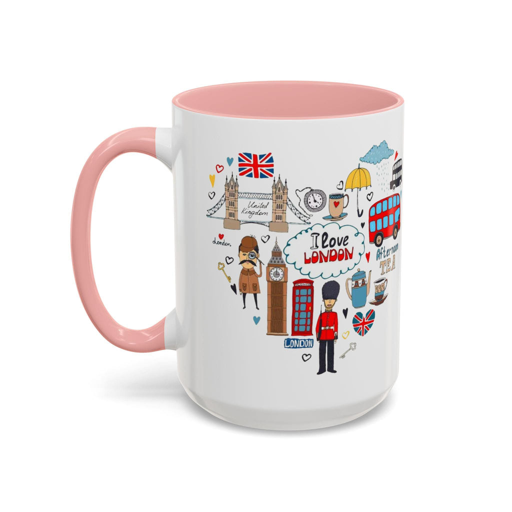 London Travel Mug | Cute London Illustration Cup | British Icons Mug | UK Souvenir Gift
