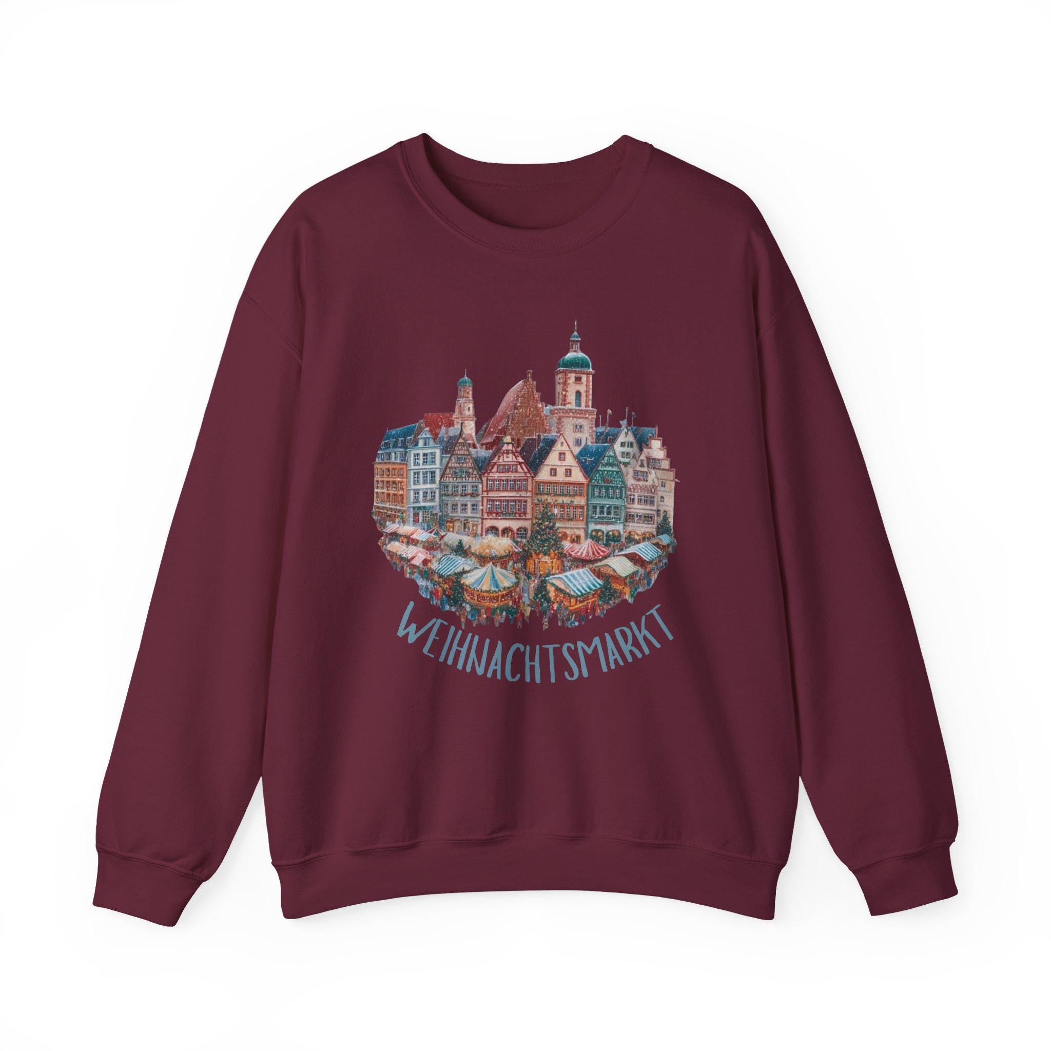 German Christmas Market Sweatshirt • St. Nicholas Holiday Jumper • European Christmas Sweater • Christkindlmarkt Cozy Pullover