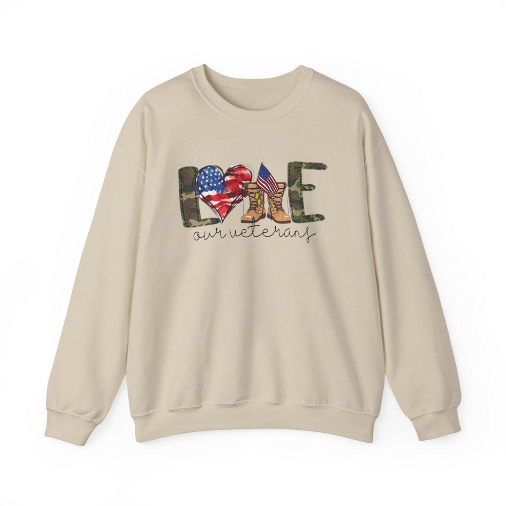 Veterans Day Sweatshirt, Military Appreciation Crewneck, USA Flag Veteran Gift, Support Our Troops Shirt, Patriotic Unisex Fall Sweatshirt