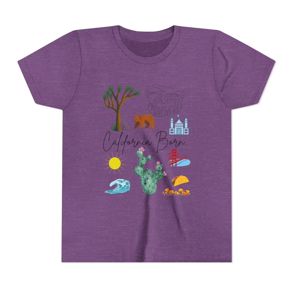 California Bear Kids T-Shirt – Youth Adventure Tee, Summer Graphic Shirt, Cute California Gift