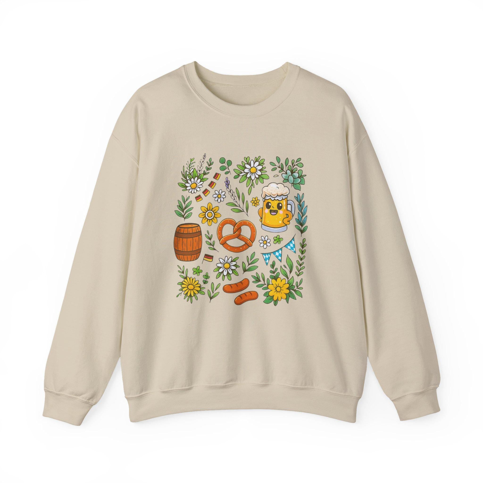 Bavarian Oktoberfest Crewneck, German Heritage Sweatshirt, Oktoberfest Outfit, Alpine Beer Festival Jumper, Unisex Bavarian Clothing