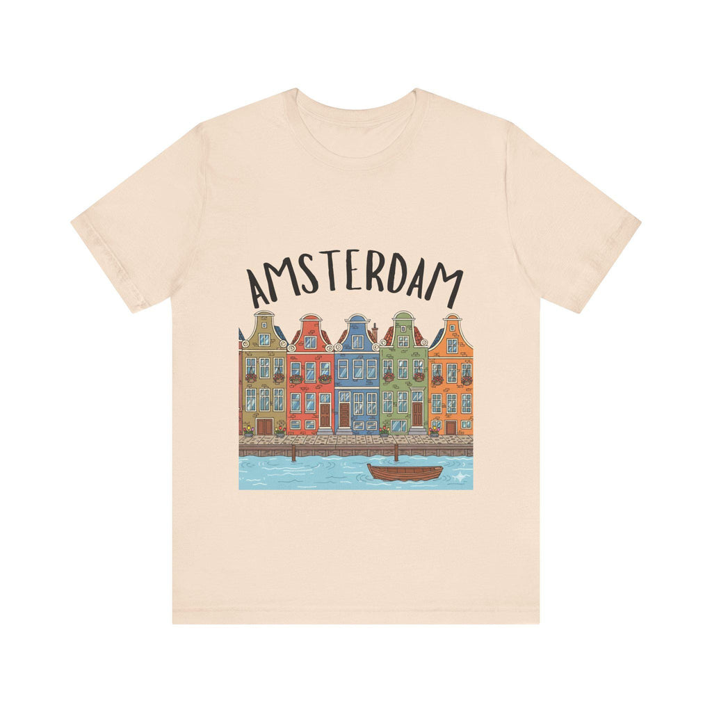 Amsterdam Canal Houses Shirt • Dutch Travel Tee • Netherlands Graphic Tee • Cute Amsterdam T-Shirt • Holland Travel Gift