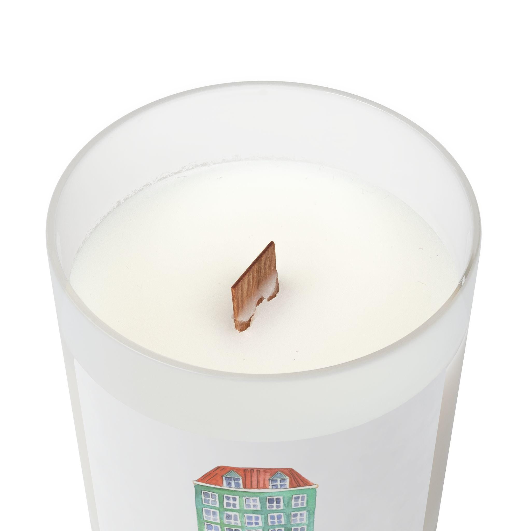 Blackberry Copenhagen Candle | Frosted Glass Scandinavian Candle | Hygge Denmark Home Decor | Cozy Winter Fruit Scent Gift