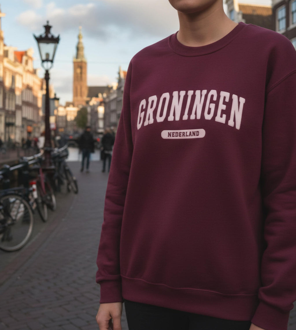Groningen Crewneck Sweatshirt | Cozy Dutch City Sweater | Groningen University Gift | Unisex Netherlands Apparel