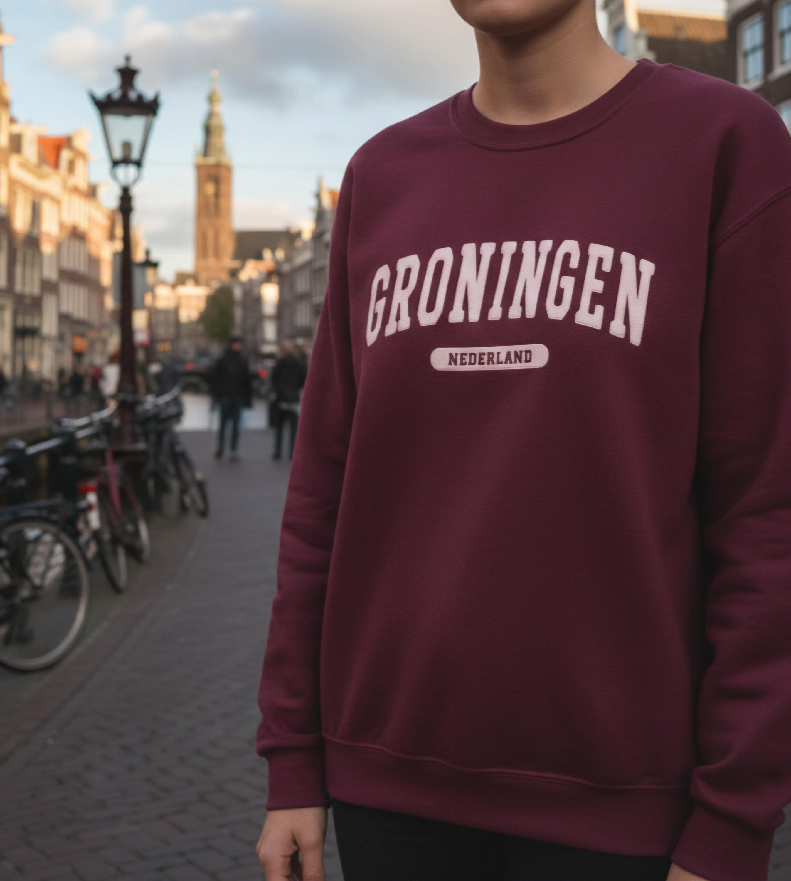 Groningen Crewneck Sweatshirt | Cozy Dutch City Sweater | Groningen University Gift | Unisex Netherlands Apparel