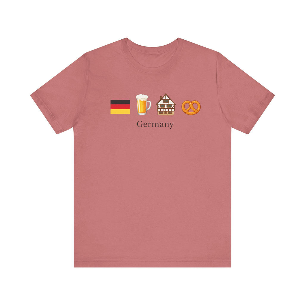 Germany Travel Shirt | German Flag Beer Pretzel Graphic Tee | Oktoberfest Shirt | Germany Vacation Shirt | German Culture T-Shirt | Europe